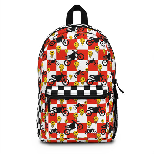 Red Checked Backpack