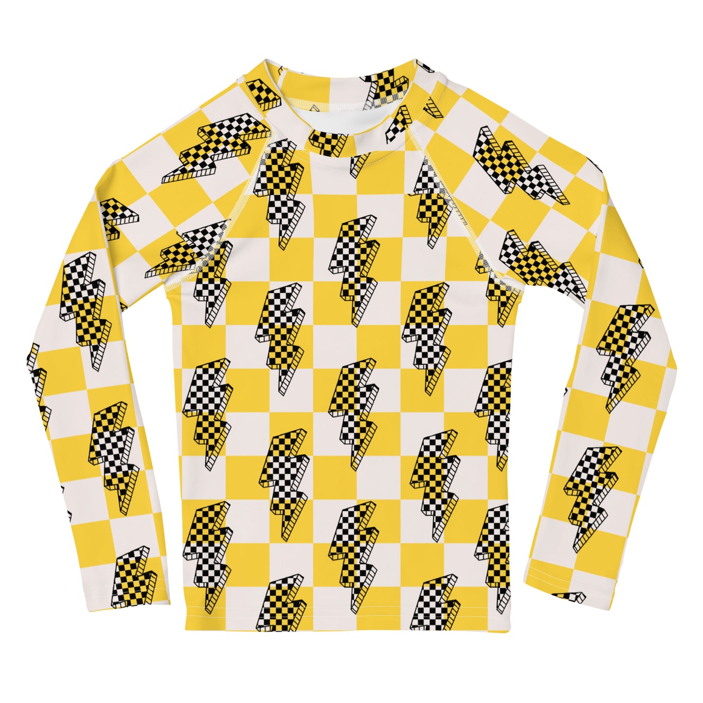 Checked Bolt Rash Guard