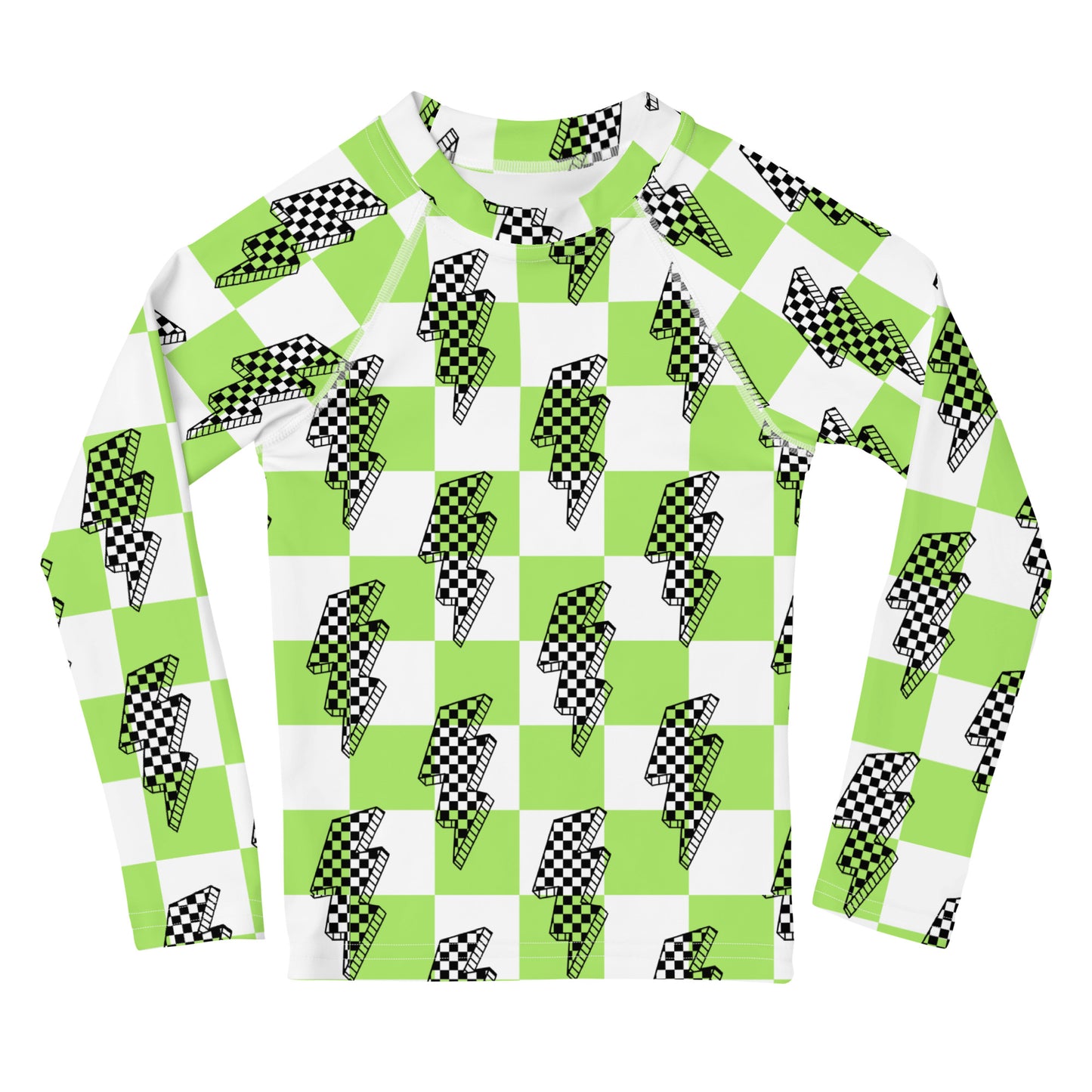 Checked Bolt Rash Guard